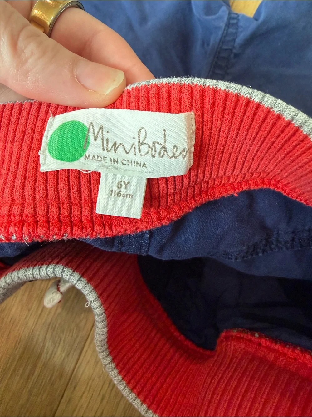 Mini Boden Boys Navy Blue Zip Pocket Shorts Size 6Y 116cm